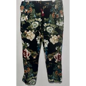 Chicos So Slimming Ankle Pants Size 1.5 Women's Size 10 Floral Pattern Stretch